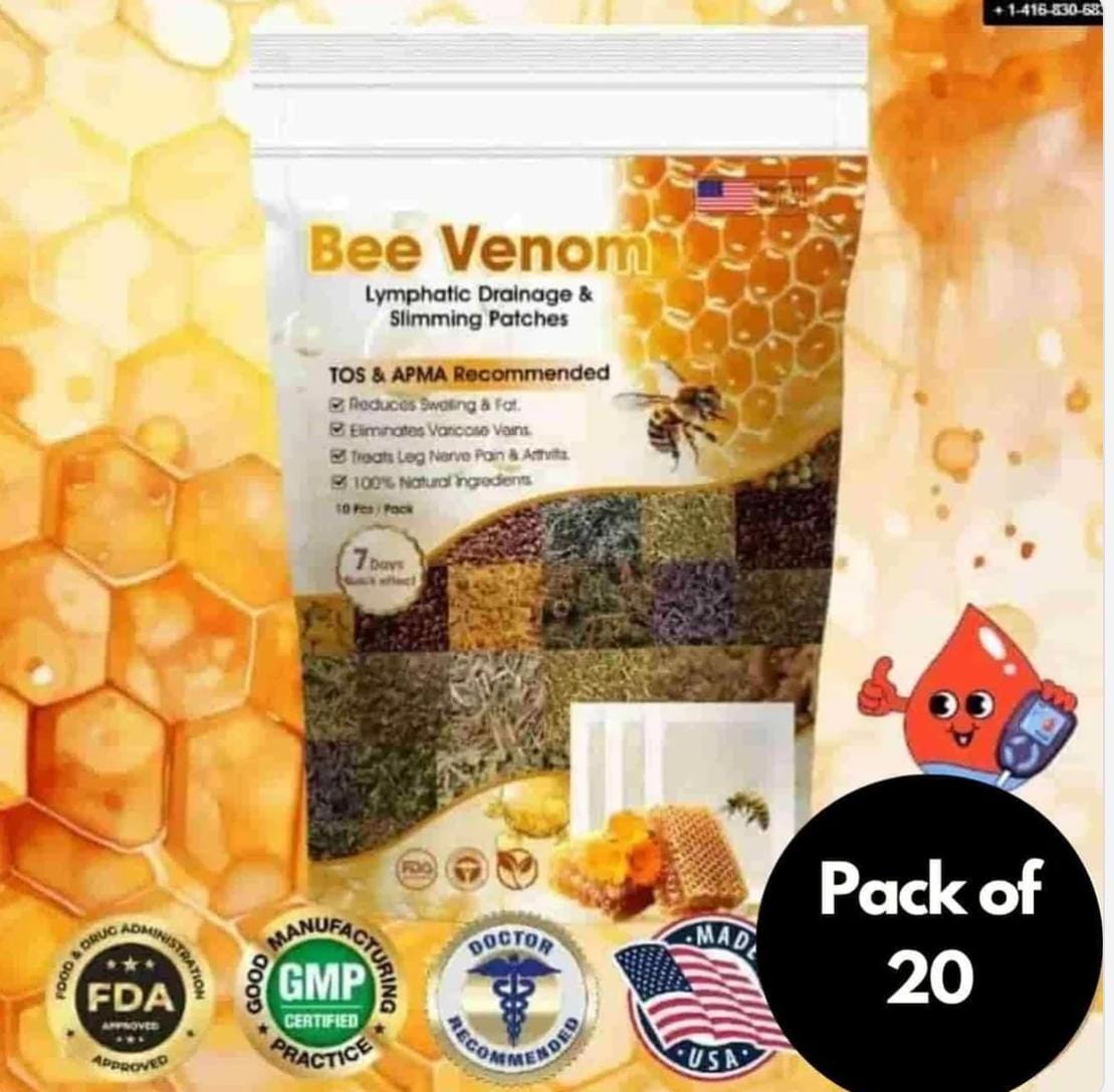 Vee Vesom Lymphatic Daiamage & Sliming Patches (20 Patches)